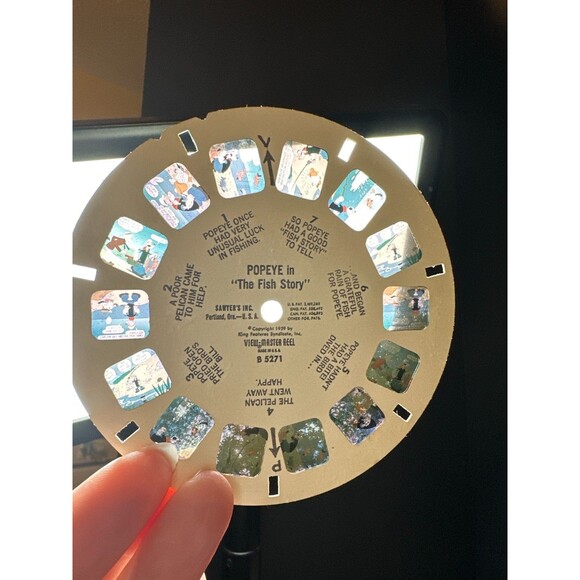 1959 View-Master Popeye 3-Reel Set w/ Booklet B5271-73 - Picture 6 of 10